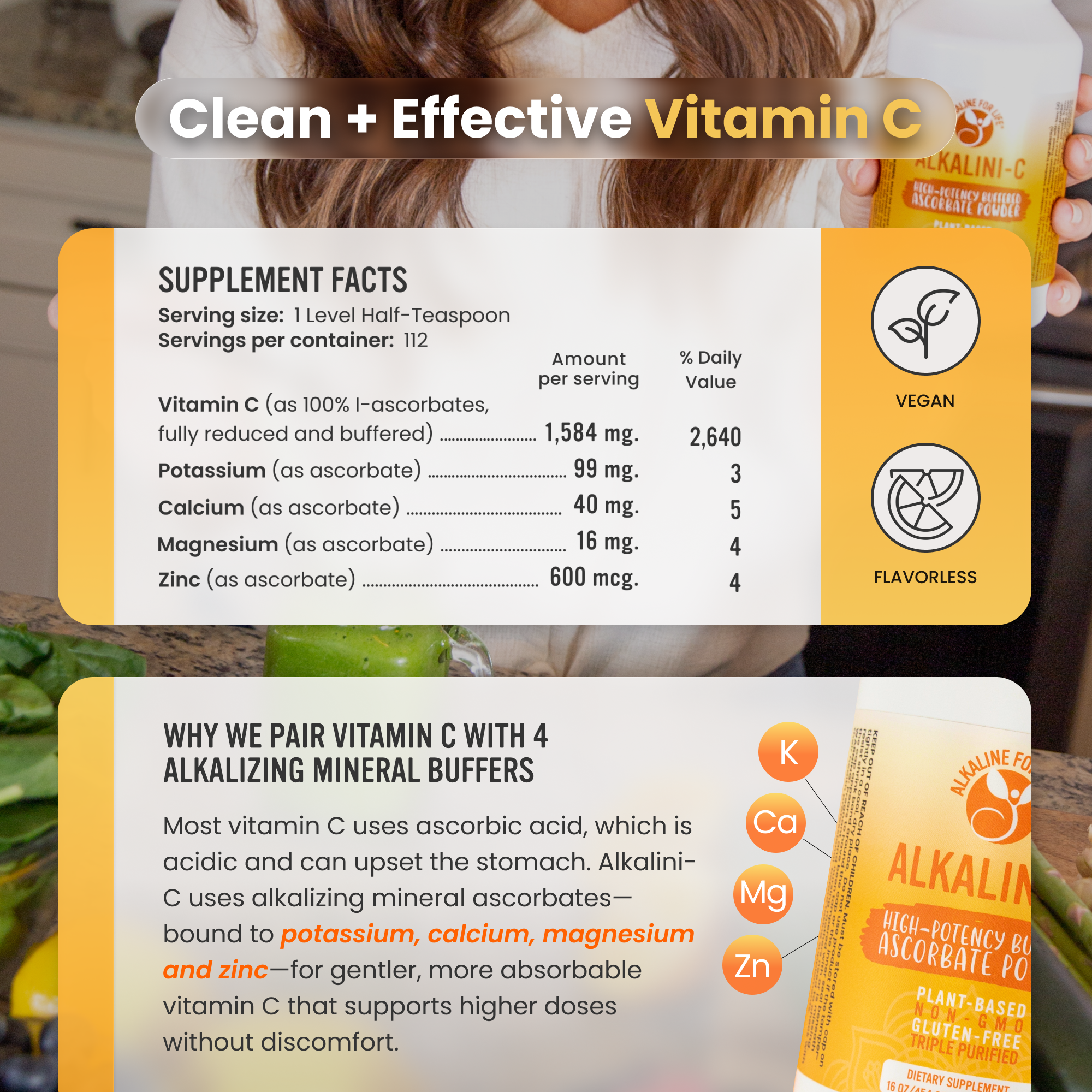 Alkalini-C (Ascorbate Vitamin C Powder)