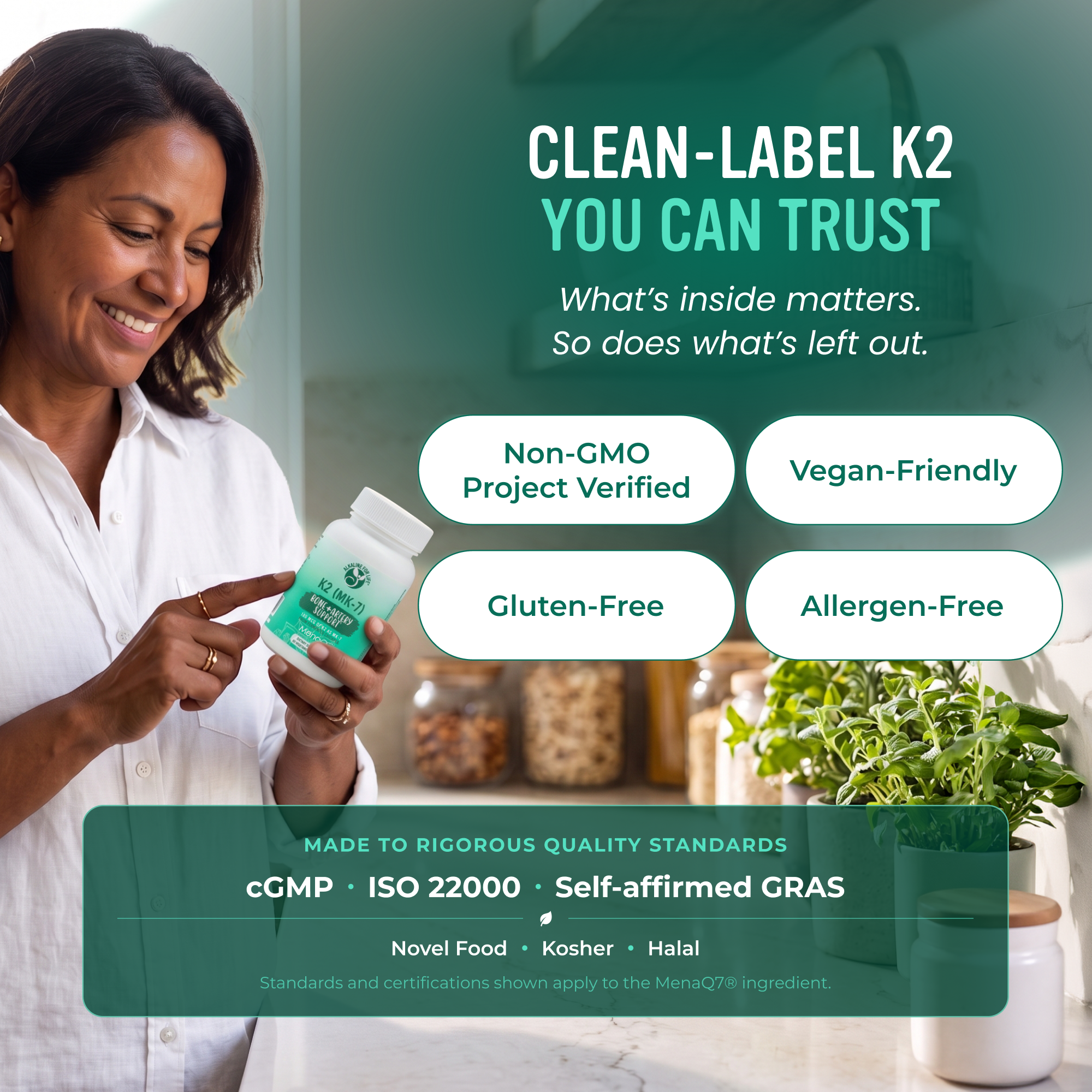 K2 (MK-7) Vitamin K Now with MenaQ7®