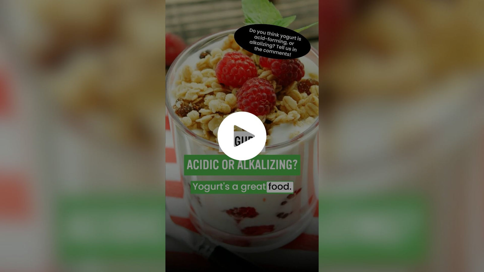 Yogurt: Acidic or Alkalizing? + Video