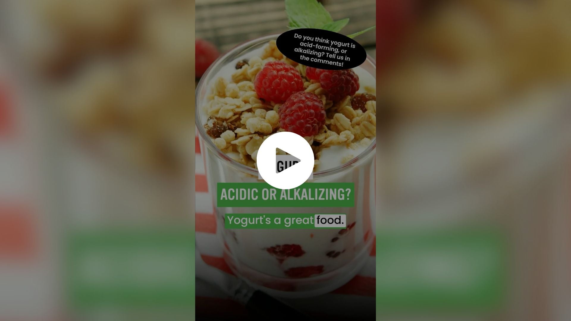 Yogurt: Acidic or Alkalizing? + Video