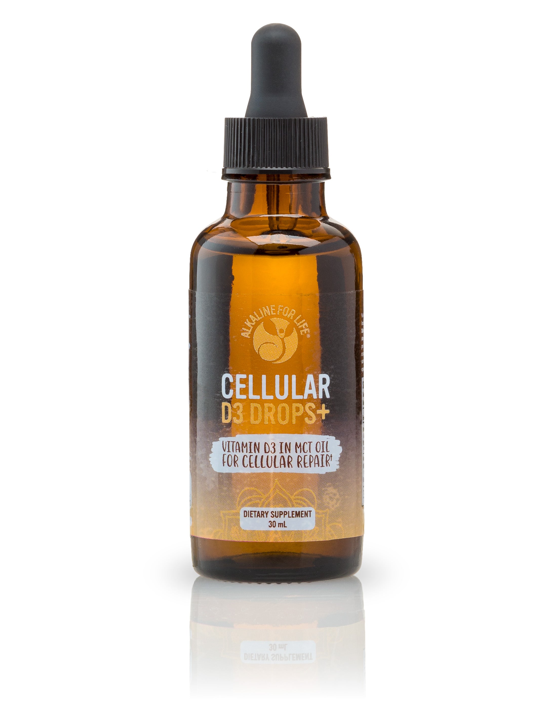 Cellular Vitamin D3 liquid drops with dropper by Alkaline for Life