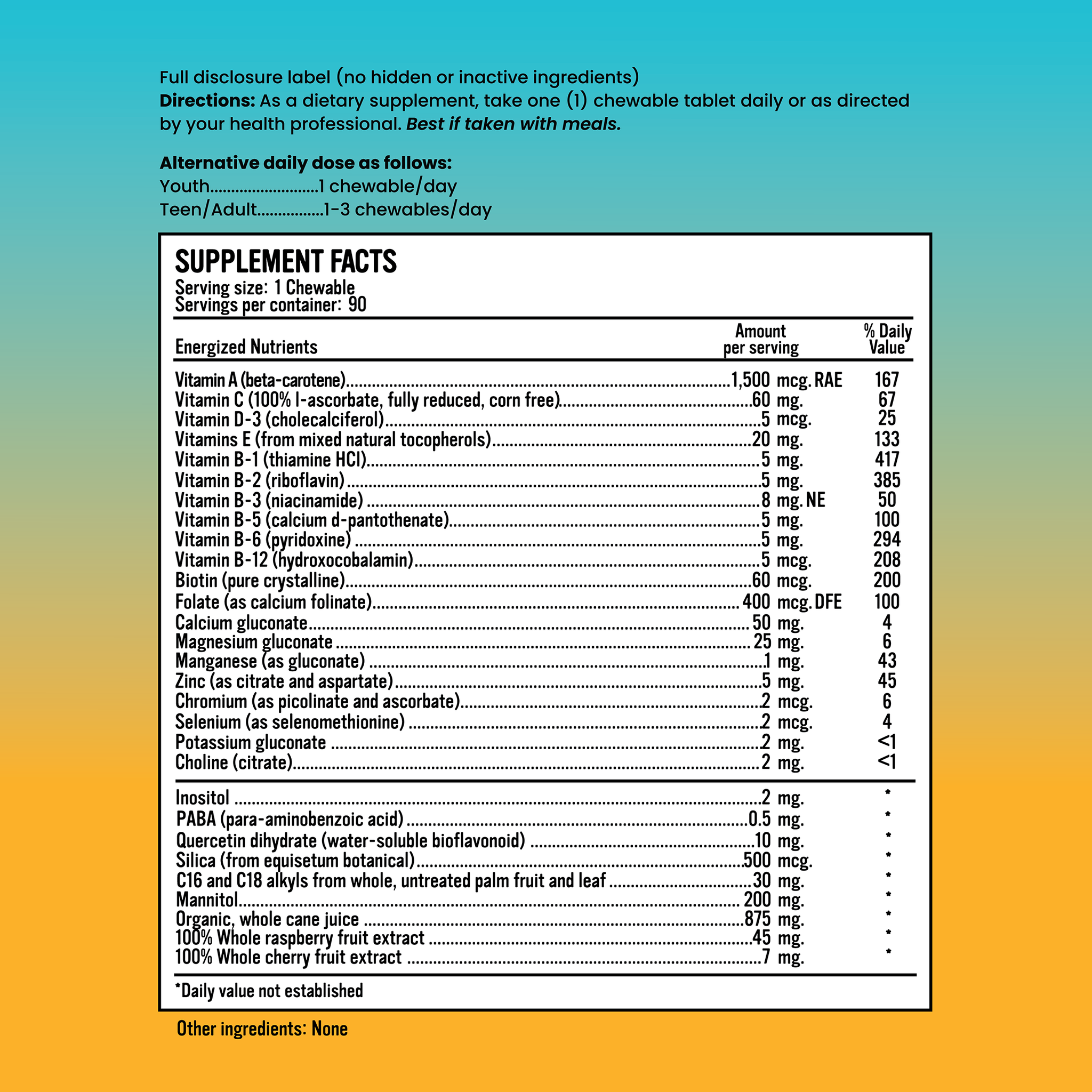 Energized Multi+ Chewables (Low Dose)