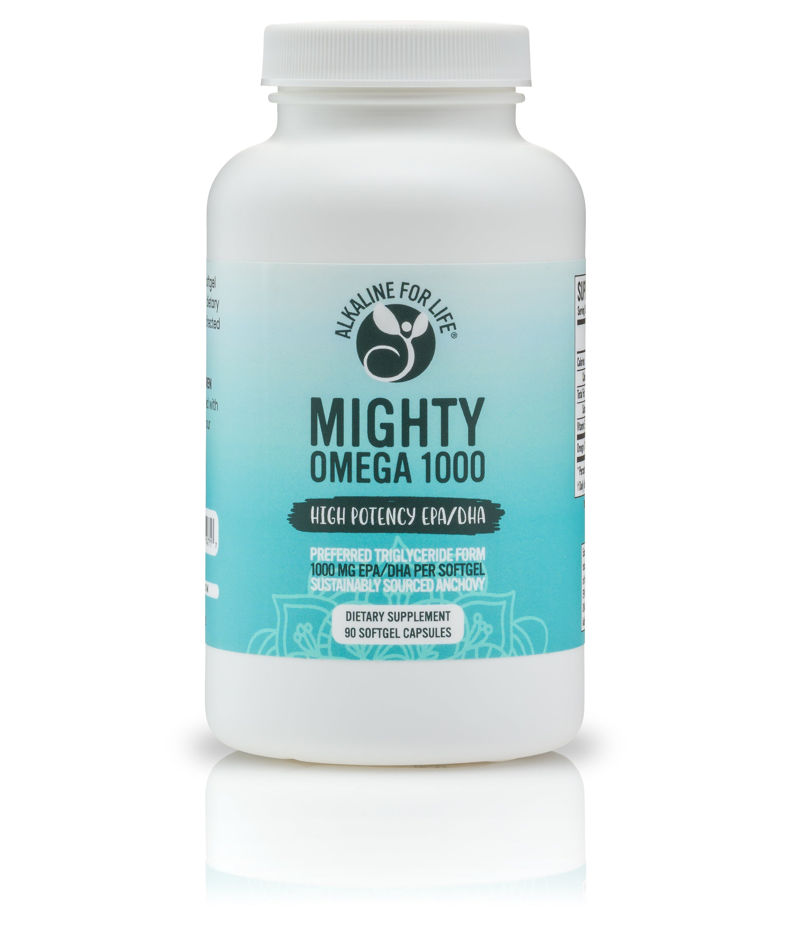 Mighty Omega omega-3 EPA and DHA fish oil by Alkaline for Life