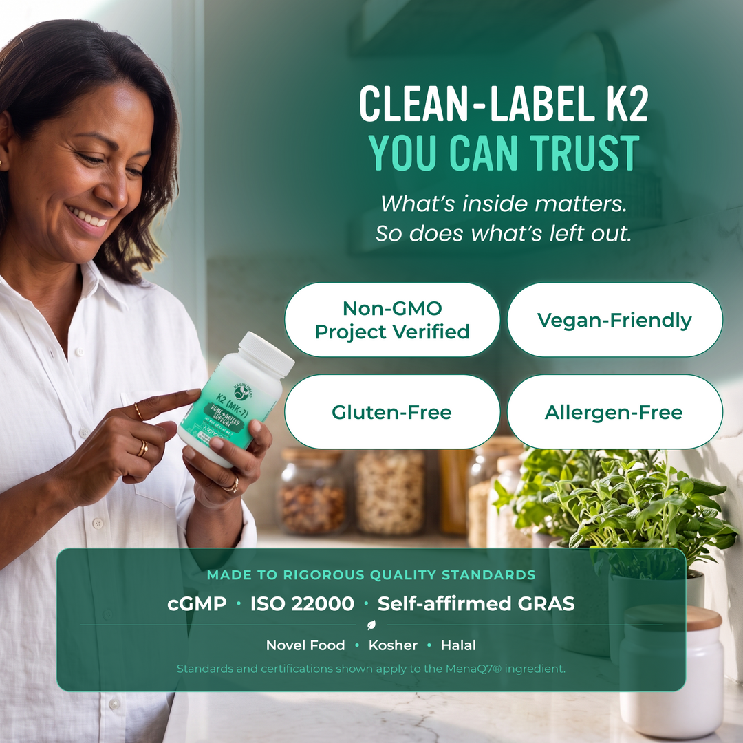 K2 (MK-7) Vitamin K Now with MenaQ7®