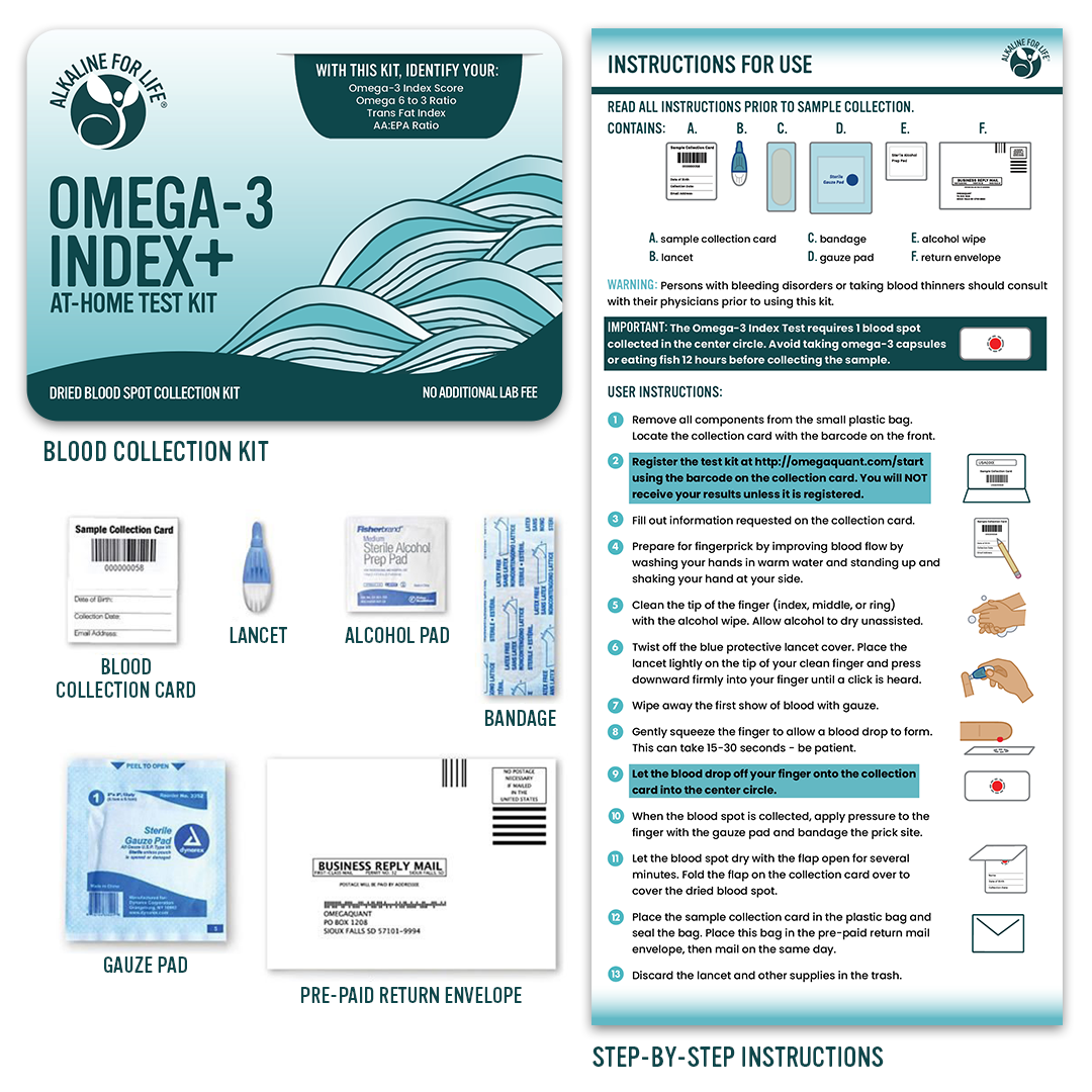 Omega-3 Index+ At-Home Test Kit